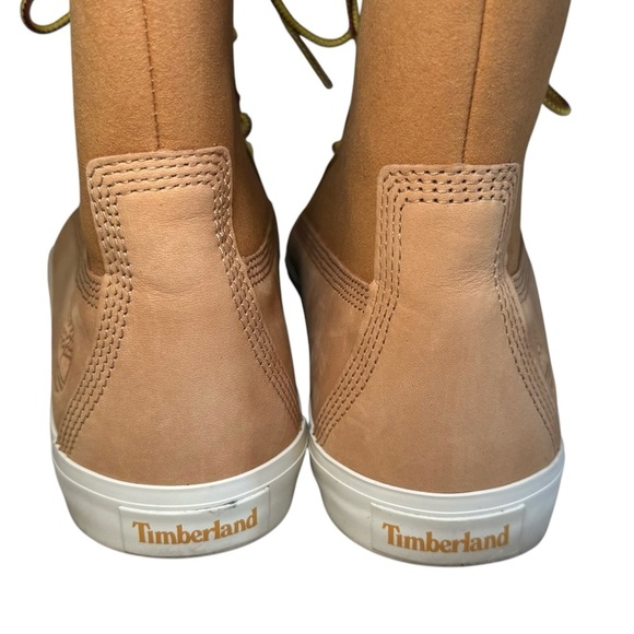 Timberland Teddy Fleece Fold Down Wheat Nubuck Boots Women's Size 10 - Picture 5 of 10